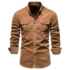 P. legend Overhemd | Casual overhemd voor heren in de kleur Bruin voor heren in stijl geschikt voor alle seizoenen.