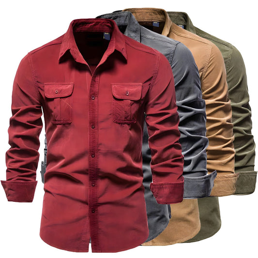 P. legend Overhemd | Casual overhemd voor heren in de kleur Bruin voor heren in stijl geschikt voor alle seizoenen.