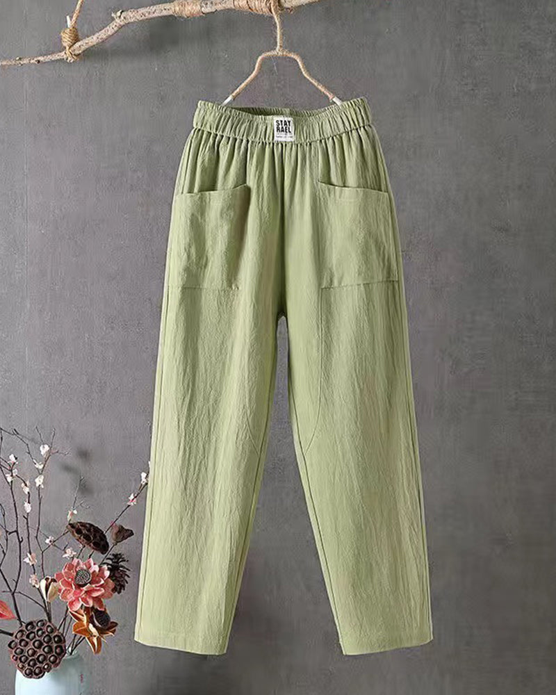 Pantalon voor vrouwen in de kleur Groen voor dames in Formal stijl ideaal voor de herfst.